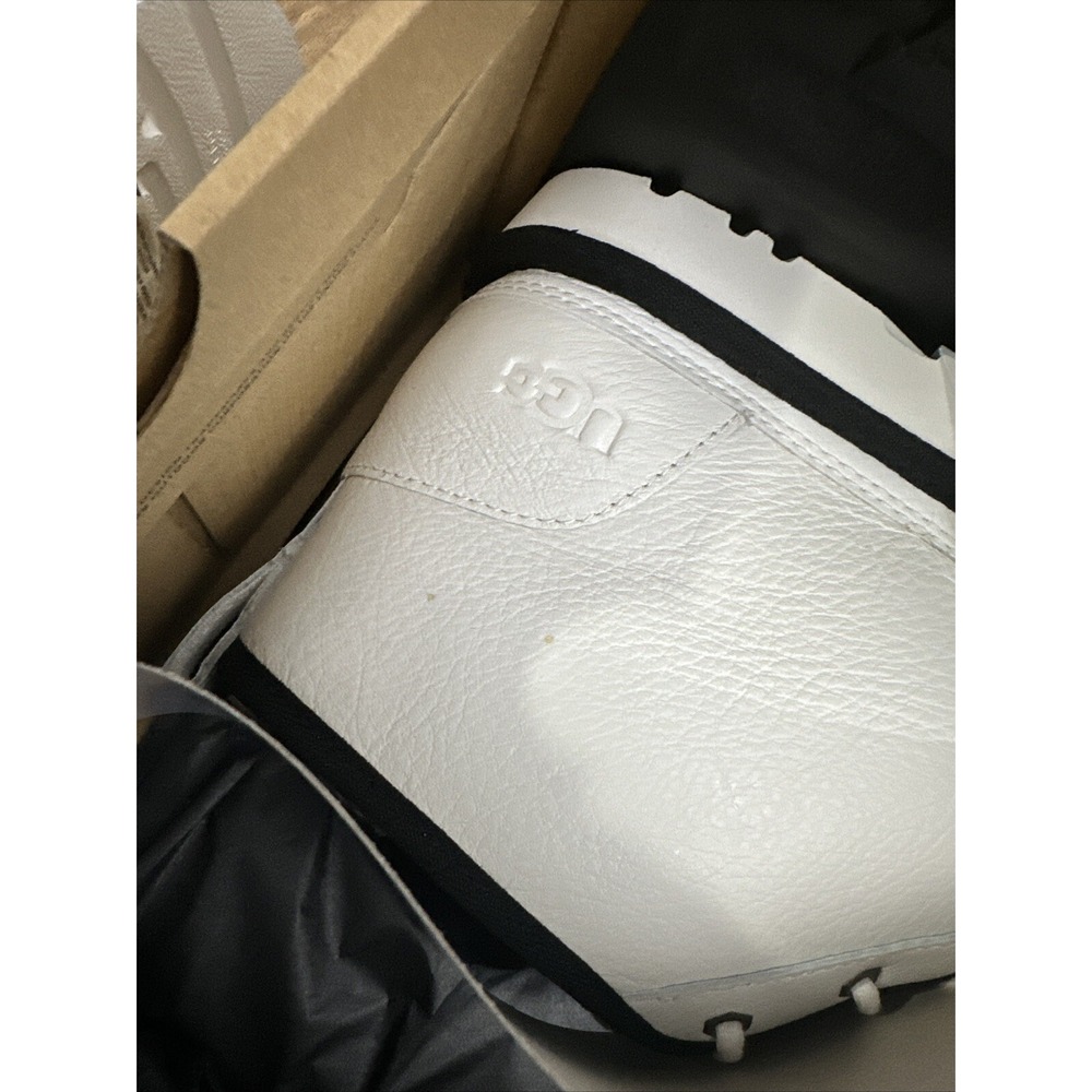 Ugg Australia Men`s Neumel Leather Boots - White / Black - US Size 12 - New - Picture 6 of 14